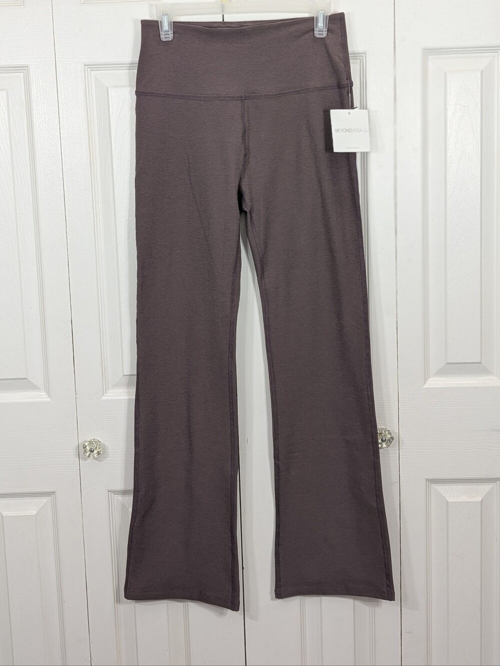 Beyond Yoga: Spacedye Practice High-Waisted Bootcut Pants-Brown - Size XL - NWT!